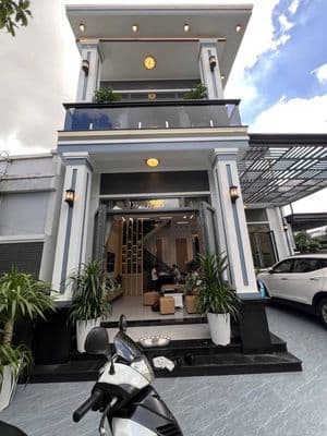 Biệt thự 2 tầng đúc – 188m² – gara ô tô – full nội thất – tt hóc môn