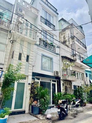 nhà mt hẻm xe hơi - 3pn - 4wc - phù hợp kdoanh or ở - 5 lầu - 18tr