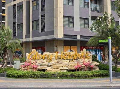Căn hộ 2 PN+, full nội thất, khu Glory Heights, có diện tích 69 m2
