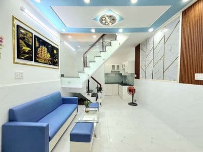 nhà sổ hồng 3.4x7m 1 lầu 2pn Huỳnh Tấn Phát 1 tỷ 450 tr