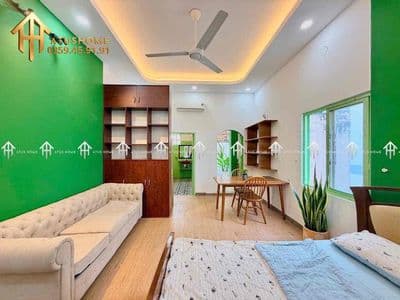 Cho thuê 1pn tách bếp ban công rộng 40m2 siêu thoáng ngay Trường Sa