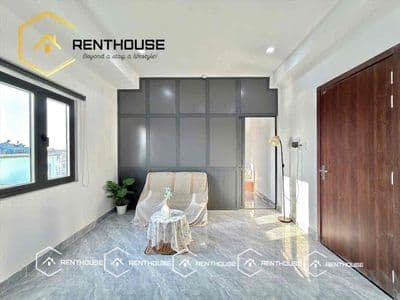 Chung cư mini 1pn tách bếp riêng biệt siêu bự đi bộ qua nttu