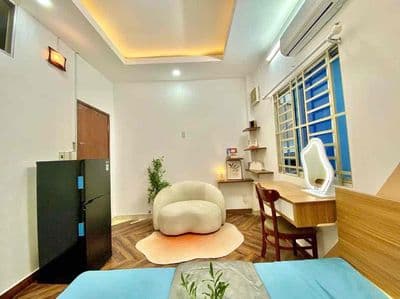 Cho thuê studio2pn cửa sổ trời- full nt-rộng rãi 70m2-đặng văn ngữ