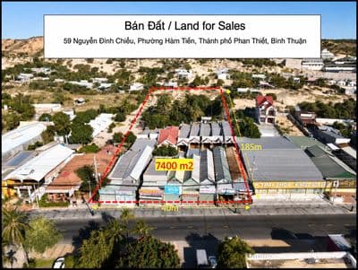 Cần Bán 7400m2 mặt tiền 40m đường Nguyễn Đình Chiểu, Phan Thiết