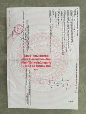 Bán đất mặt tiền Bến Đồn Vĩnh Tân, Bình Dương