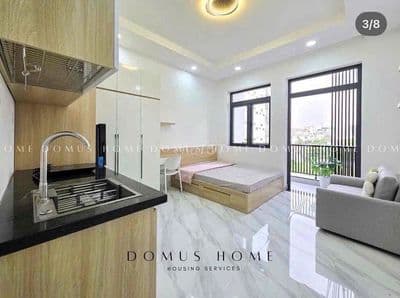 Căn hộ mới xây ngay cộng hòa_full nội thất_ban công_ngay đh greenwich