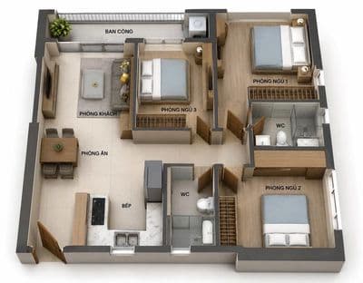 Căn hộ 2PN/2WC tháp VTV1 chỉ 6.3 tỷ full thuế phí, thanh toán 6.1 tỷ
