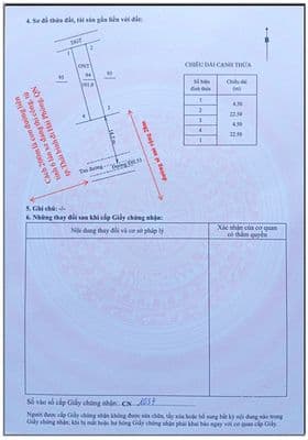 Chính chủ cần tiền bán mảnh đất diện tích 101m2 (dài 22.5m, rộng 4.5m)