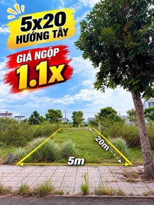 Bán đất 5x20 Cát tường phú sinh , sổ riêng gần cv 7 kì quan , giá lỗ