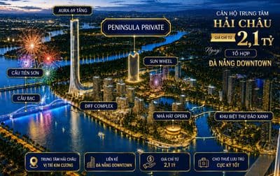 Chỉ từ 2,1 tỷ – sở hữu căn hộ ngay trung tâm hải châu, đà nẵng