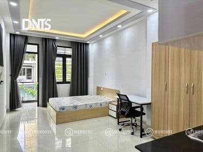 Cho thuê căn hộ studio ban công full nt giá ưu đãi sinh viên q1