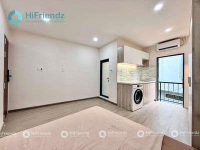 Cho thuê hoàng sa-trường sa-căn hộ mới xây 100% full nt-ban công-30m2
