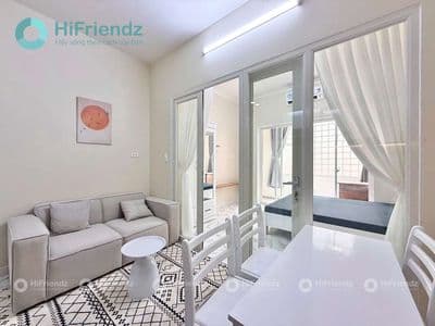 Cho thuê ngã tư phú nhuận-1 phòng ngủ-tách bếp-ban công-mới xây fullnt
