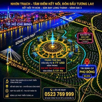Tdc phú đông – đại phước | 140,5m² đất ở – giá 5,4 tỷ