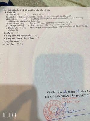 Đất Thổ cư có nhà khu việt kiều củ chi