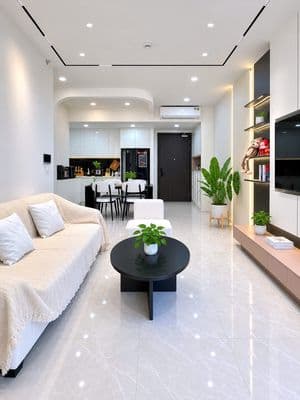 Cho Thuê Nhanh CH Sunrise Riverside 2PN 2WC, tầng cao, giá 12tr/tháng