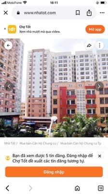 Bán chung cư bàu cát 2, lầu 3, lô E, dt 45m2