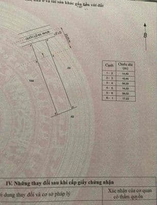 Đất mặt tiền thổ cư QL 60