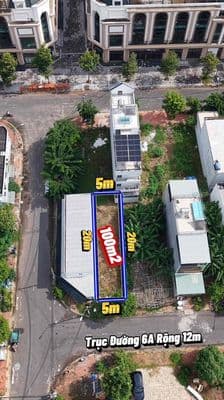 KDC Thái Sơn Long Hậu . Nền đất 100m2 ,View Công viên .Gần trường FPT