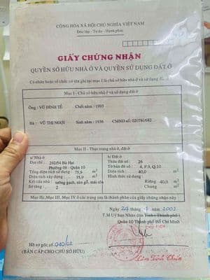 Nhà bán quận 10