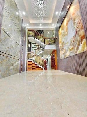 Mới đẹp(4x16m) lê văn quới 1lửng 3lầu+st 5pn 5vs hẻm xe tải