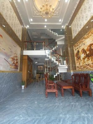 Nhà phố 4 tầng gỗ Hương Xám tự nhiên giá chỉ nhỉnh 7tỷ tại Quận 12
