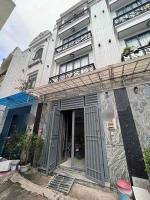 Trệt 3lầu 4pn 5wc (4,5 12m) - hẻm 100/ đường số 3, p9, gv