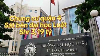 đi du học nên cần bán lại chung cư H1 Hoàng Diệu ngay đại học Luật, q4