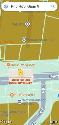 Đất Nguyễn Duy Trinh 633,7m2 thổ cư