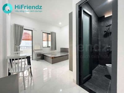 Căn hộ studio 40m2 tách bếp full nội thất máy giặt riêng nhà mới 100%