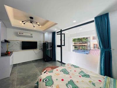 Căn hộ studio đi bộ sang uef, hutech, hồng bàng