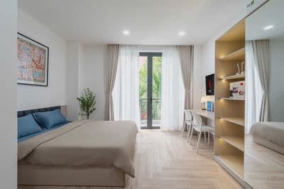 Trống lại phòng STUDIO FULL Nội thất Ban Công ngay Hà Thị Khiêm