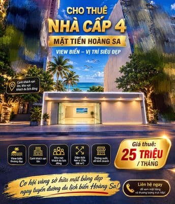 Mặt tiền đường hoàng sa view biển