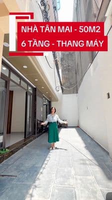 Nhà Tân Mai 50m2, 6 tầng, thang máy, full nội thất