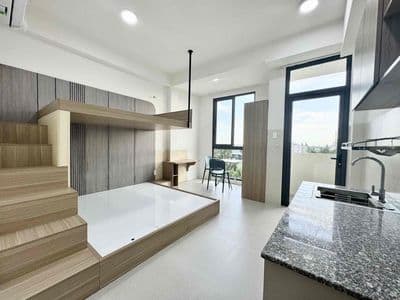 Căn hộ đi bộ đến UFM đầy đủ tiện nghi ban công lớn