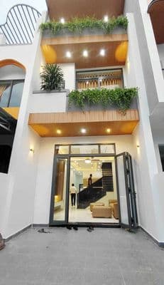 Nhà mới 1 trệt 2 lầu – sân ô tô – 3pn – gần chợ phú mỹ