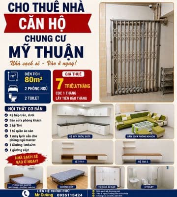 Chung cư 80m2 - co nội thất