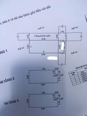 Bán nhà 3 tầng văn cao giá 4 tỷ 7 tl