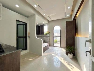 Studio tách bếp có ban công siu xinh gần học viện hàng không