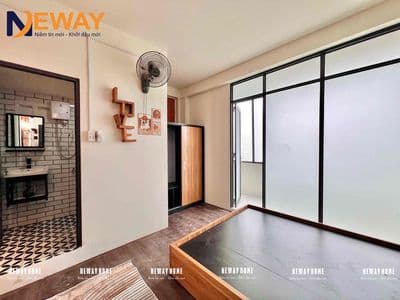 Studio bancol tách bếp full nội thất ngay chế lan viên -đh công thương