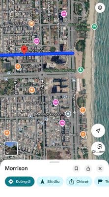 Cho thuê lô đất đường morrison, vị trí đẹp, gần biển