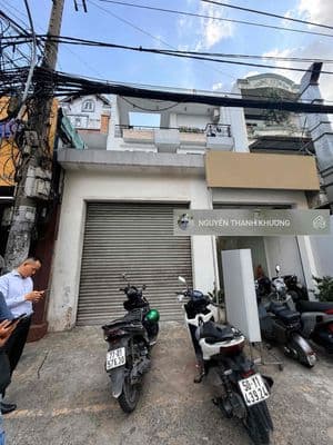 Mặt tiền ( lê đức thọ ) ngã 3 phan văn trị - hầm 7x15m- 2 lầu-p7-gv