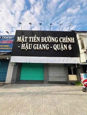 Cho thuê mặt bằng đường chính-hậu giang-quận 6