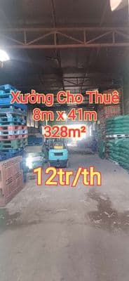 Cho thuê kho xưởng giá rẻ 328m² chỉ có 12tr, tải lớn
