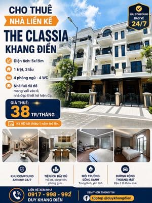 Nhà phố classia khang điền - 4 tầng - full nt cao cấp như hình - 4pn