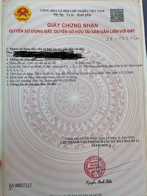 Bán đất 1/ đường TX22
