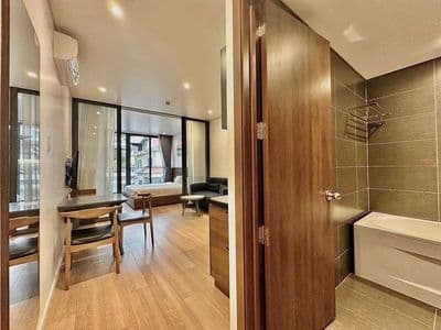 Căn hộ dịch vụ 1 phòng ngủ full nội thất trong kdc vạn phúc city