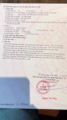 nhà căn hẻm p10 quang trung chính chủ