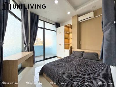 Cho thuê 1PN,tách bếp, 2 mặt ban công,FULL NT, Hoàng Hoa Thám-BT