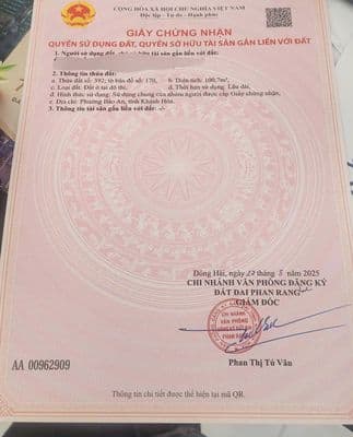 bán lô đất full thổ cư đường huỳnh thúc kháng, 100m2 odt giá chỉ 750tr